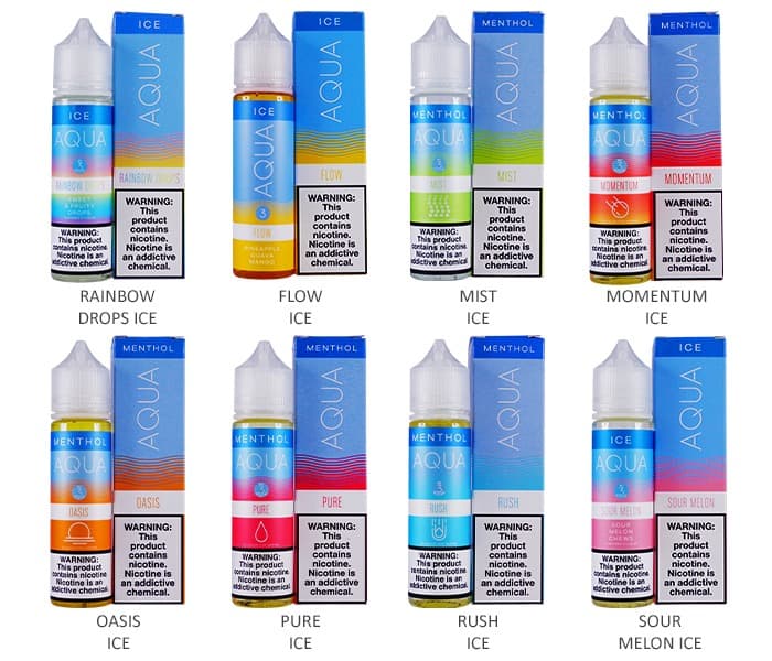 Aqua Menthol Series E-Liquid 60mL - Freebase thumbnail